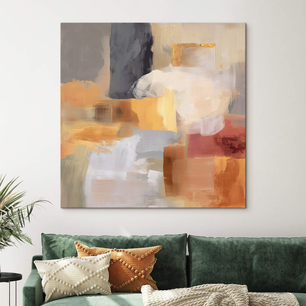 Couleurs chaudes et gris — intérieur 2