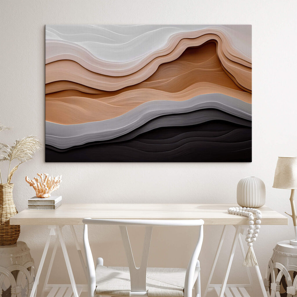 Strates noires et caramel — intérieur 3