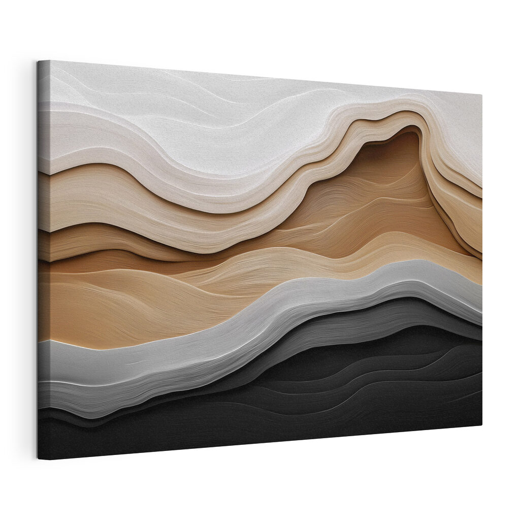 Strates noires et caramel — vue du produit