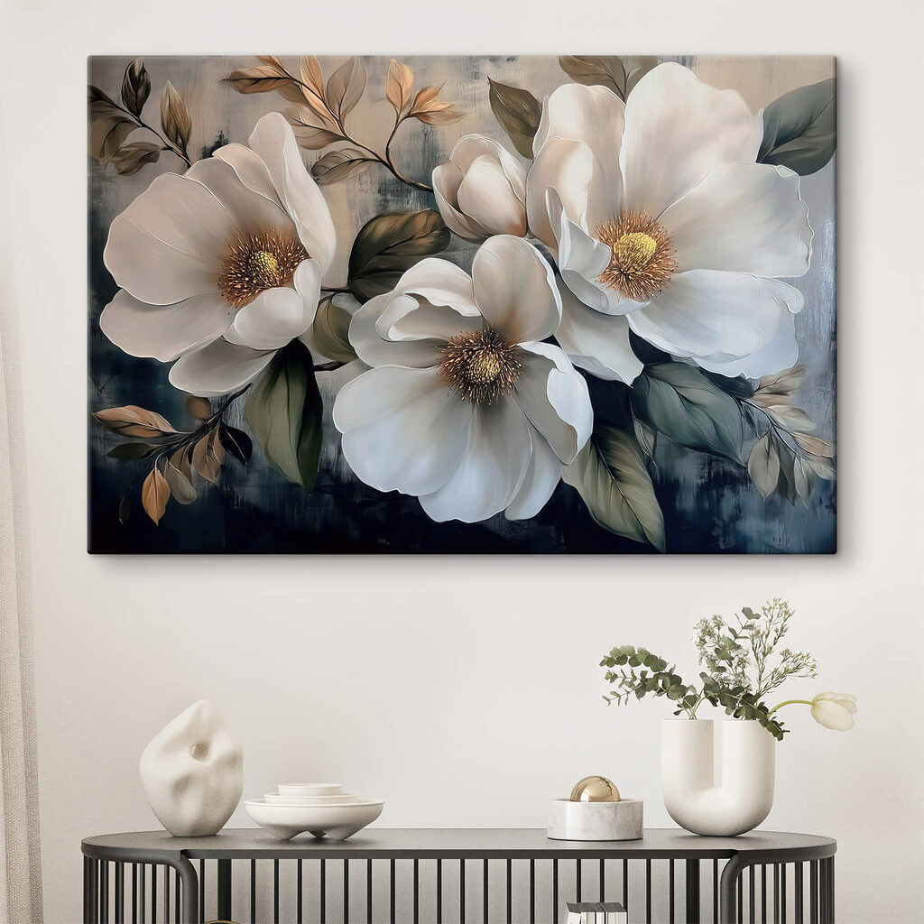Grand bouquet blanc — intérieur 1