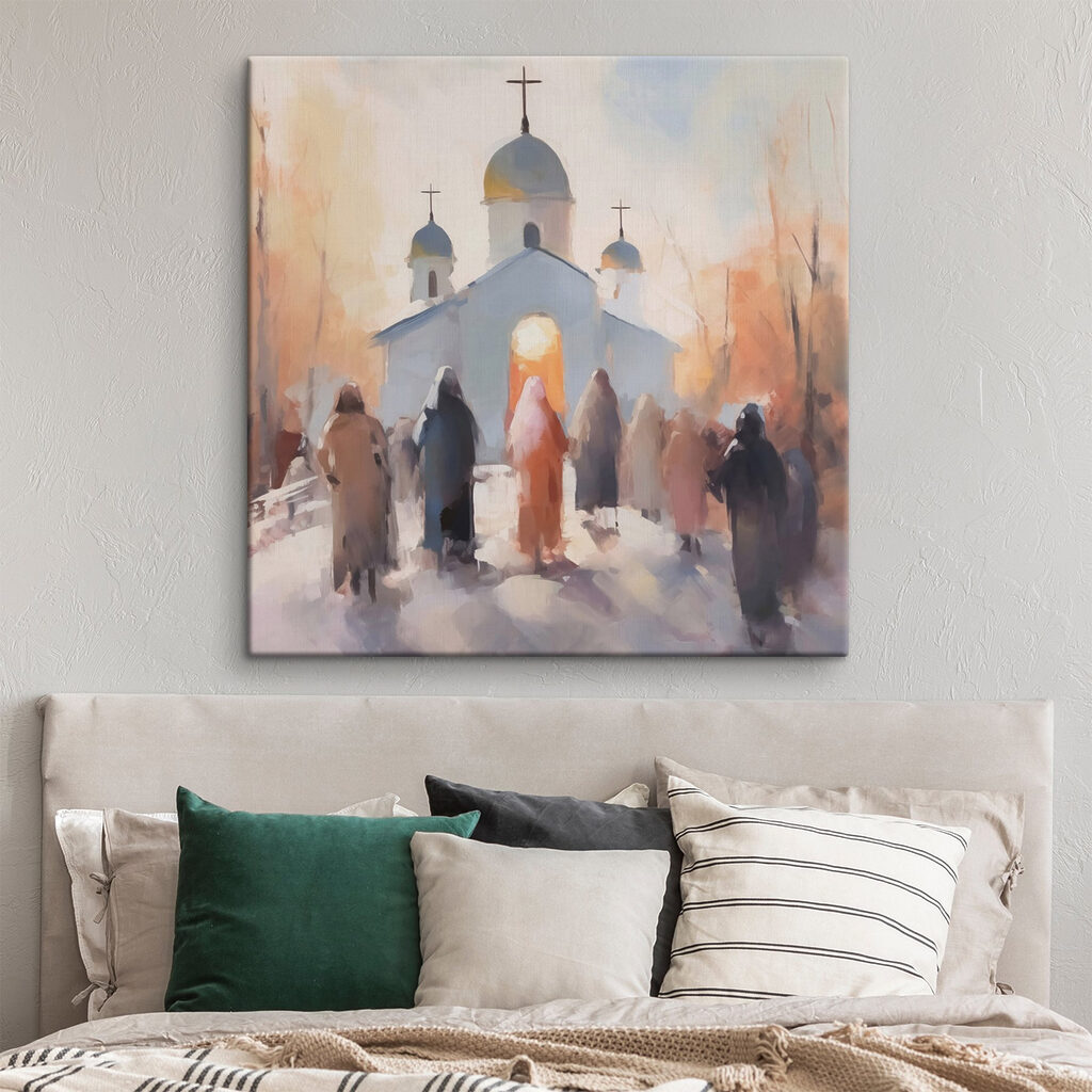 Ensemble vers l’église — intérieur 2