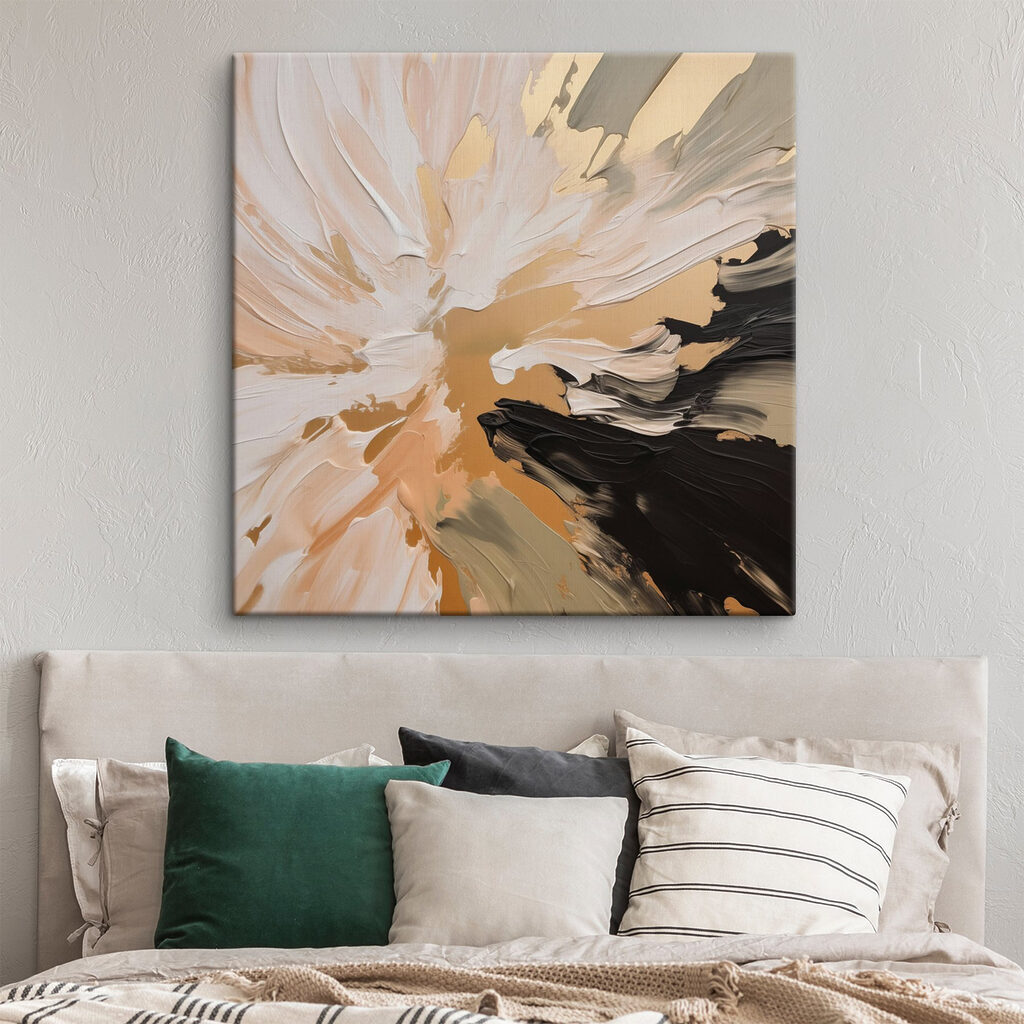 Éventail sable et noir — intérieur 1