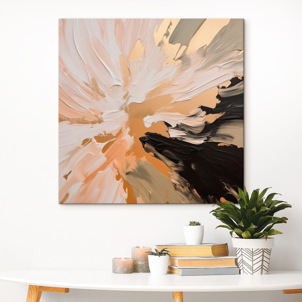 Éventail sable et noir — intérieur 2