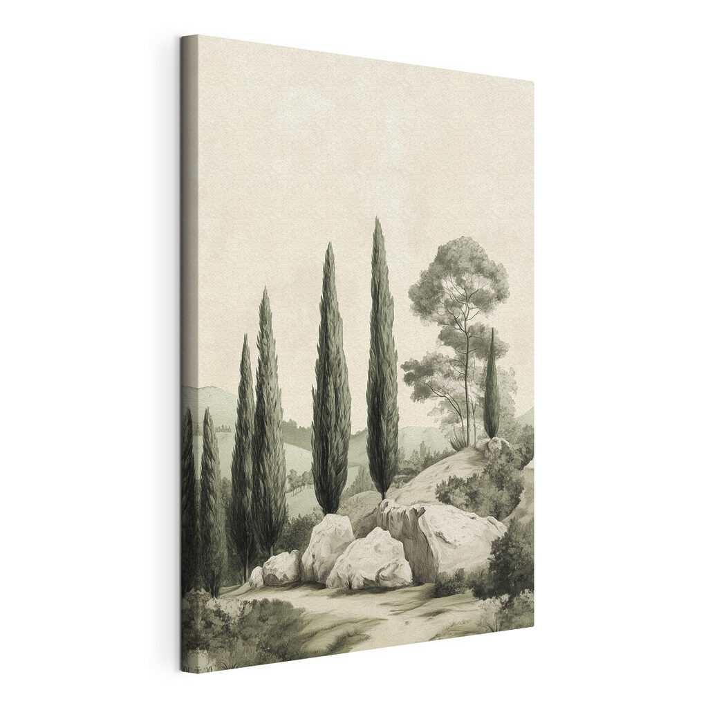 Cyprès et rocaille pâle — vue du produit