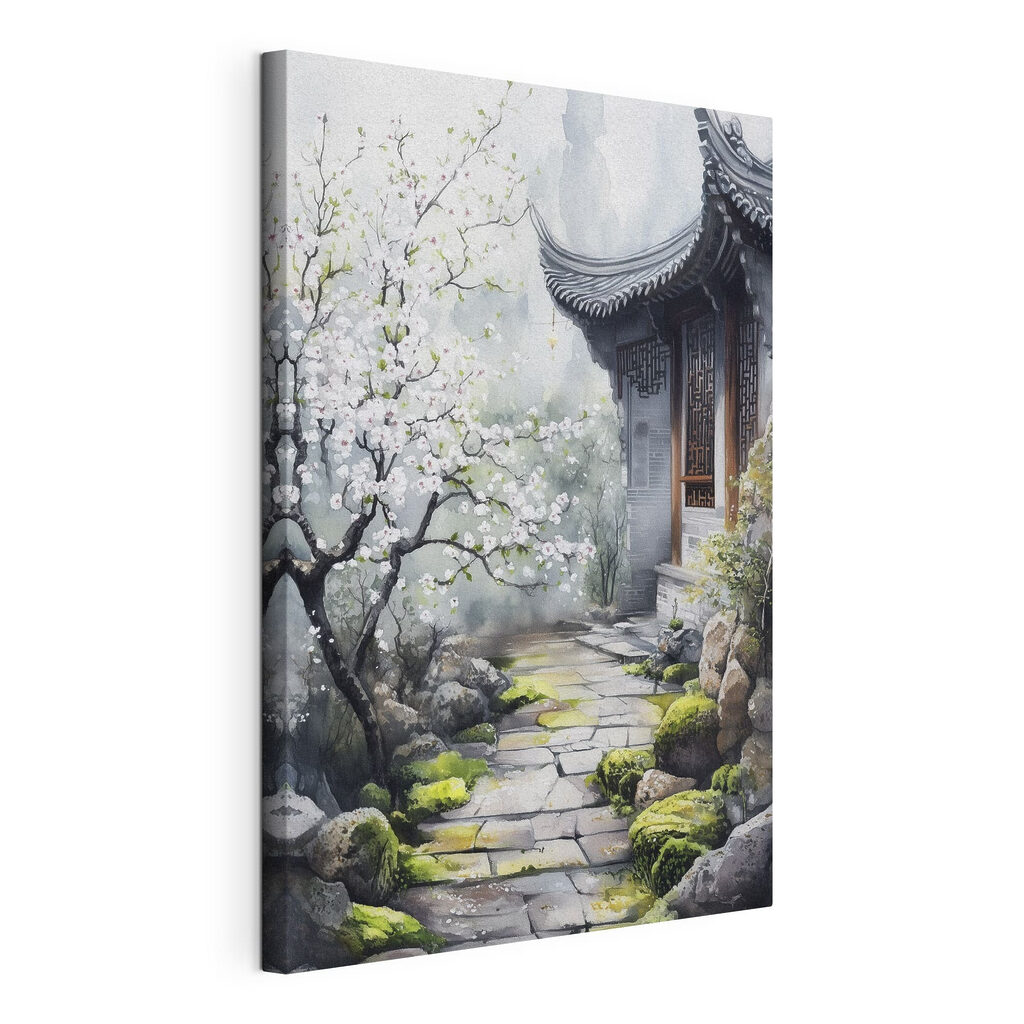 Escalier fleuri du temple — vue du produit