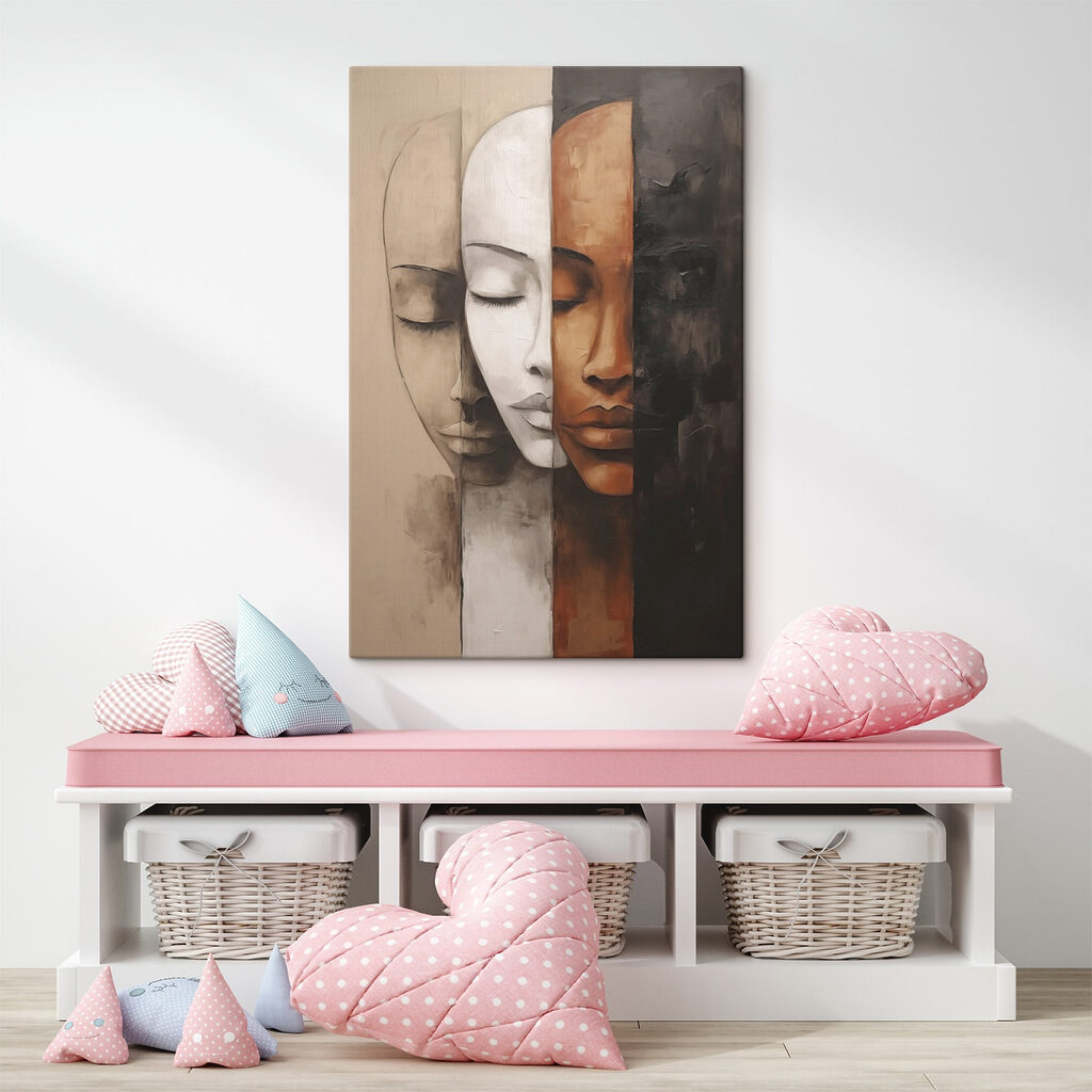 Visage en bandes — intérieur 2