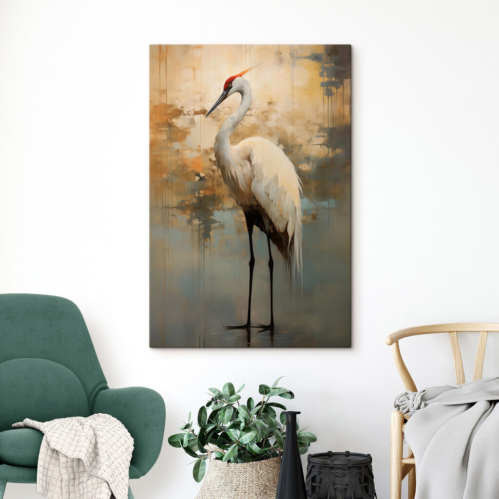 Grue dans la brume — intérieur 1