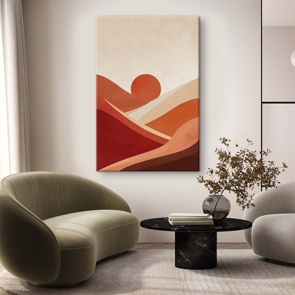 Soleil terracotta et dunes — intérieur 1
