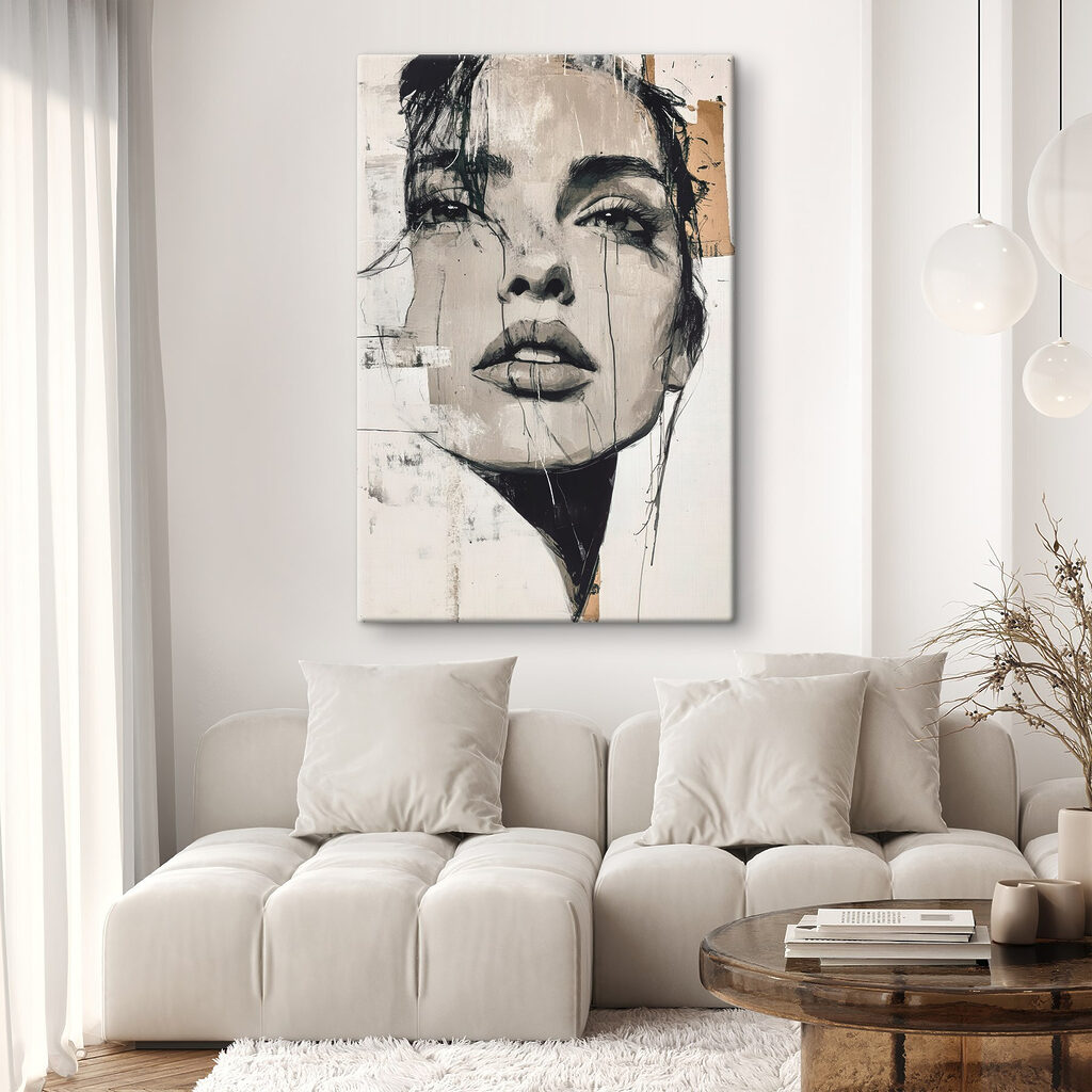 Regard monochrome dans un intérieur
