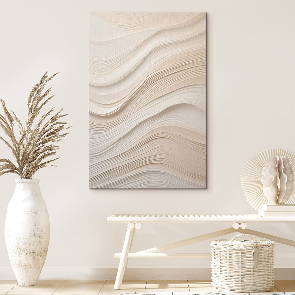 Petites vagues crème dans un intérieur