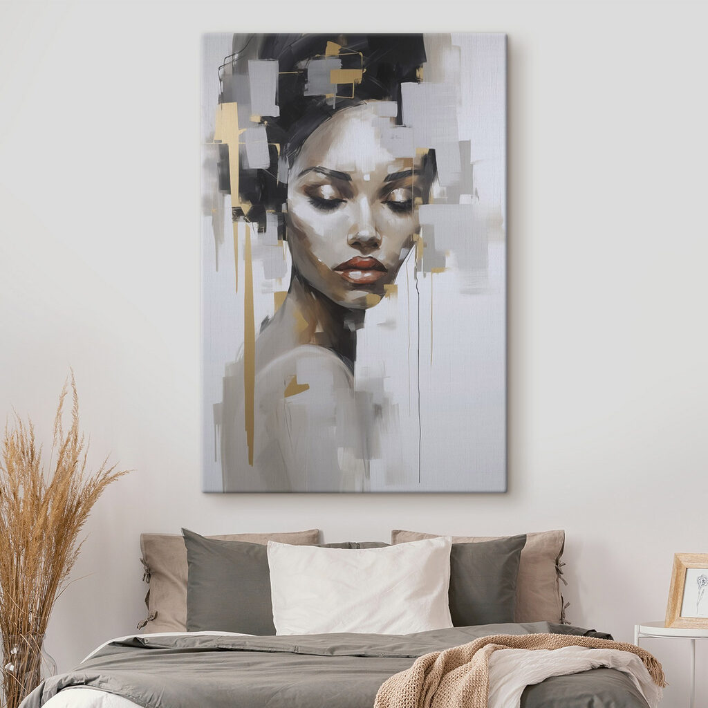 Regard parmi les gris dans un intérieur