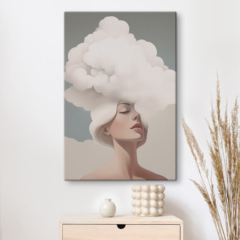 Coiffure de nuage dans un intérieur