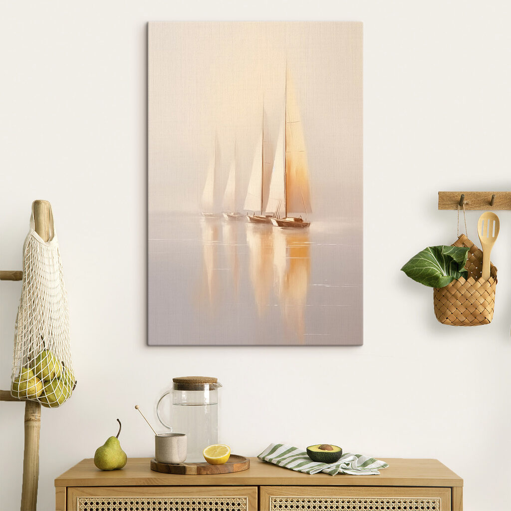 Voiles en reflet doré dans un intérieur
