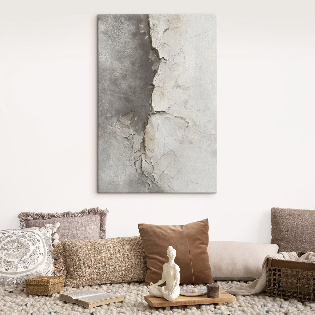 Faille dans le gris dans un intérieur