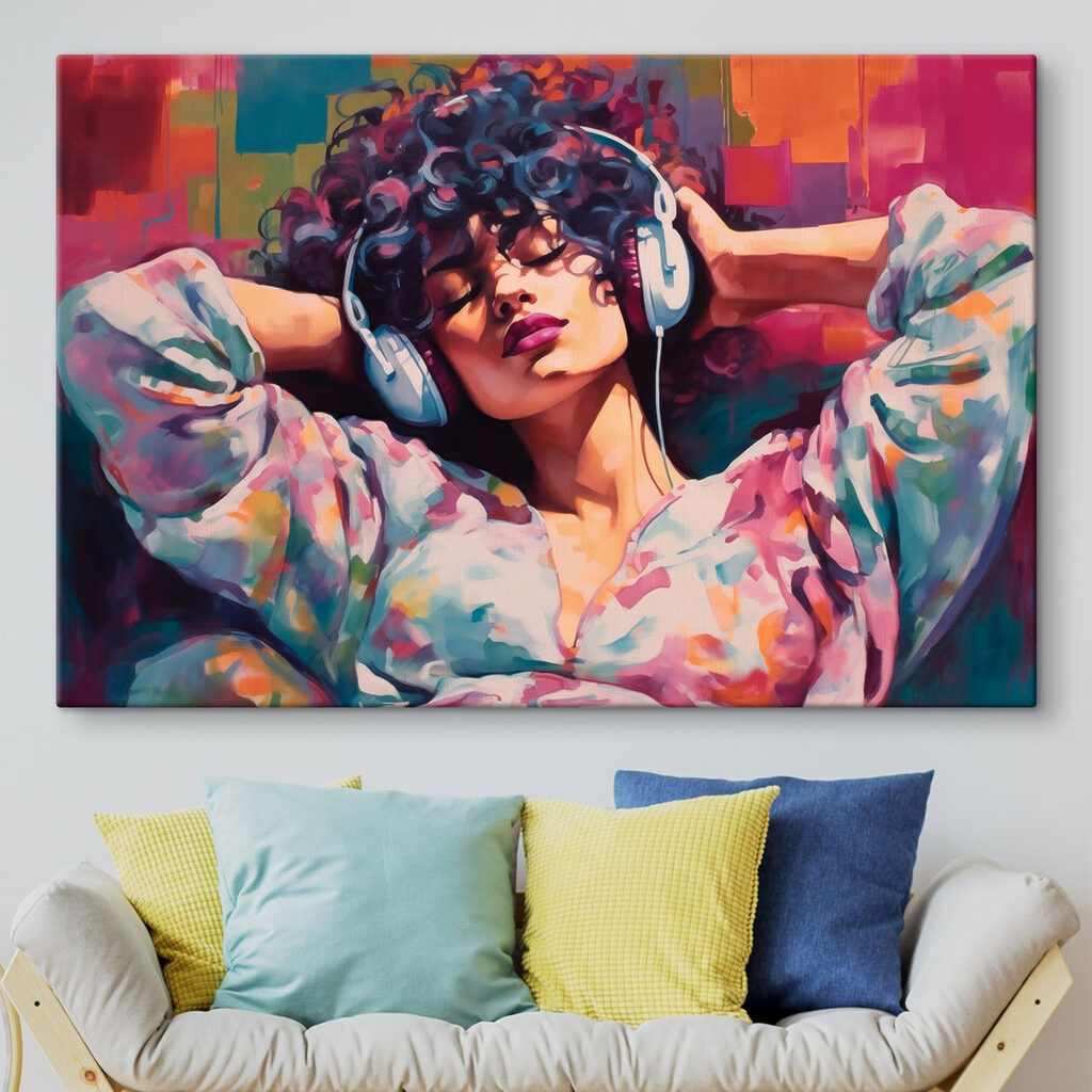 Pause musicale dans un intérieur
