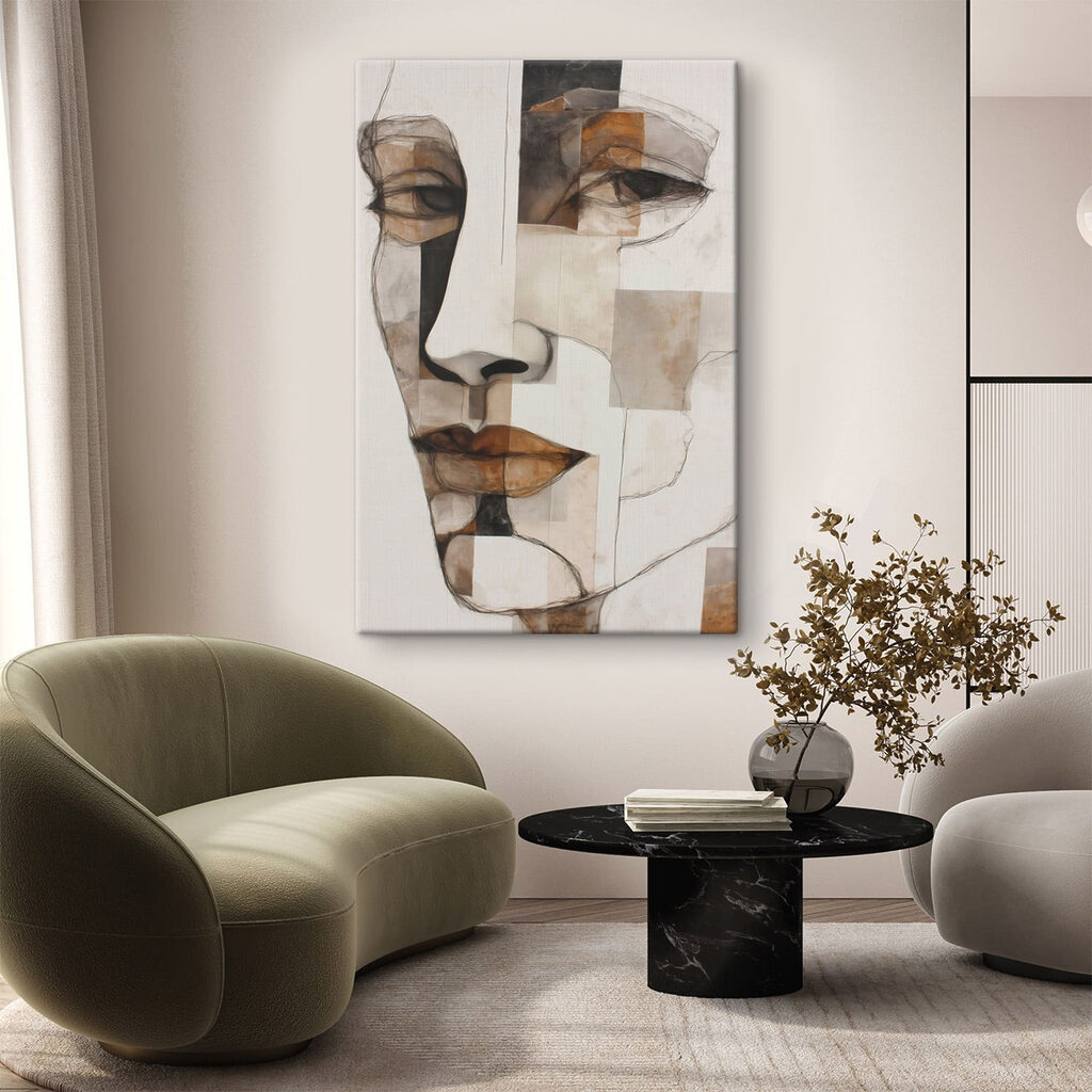 Regard parmi les ombres dans un intérieur
