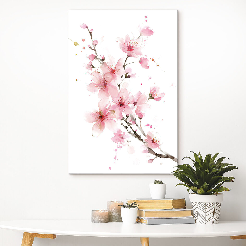Fleurs délicates sur rameaux dans un intérieur