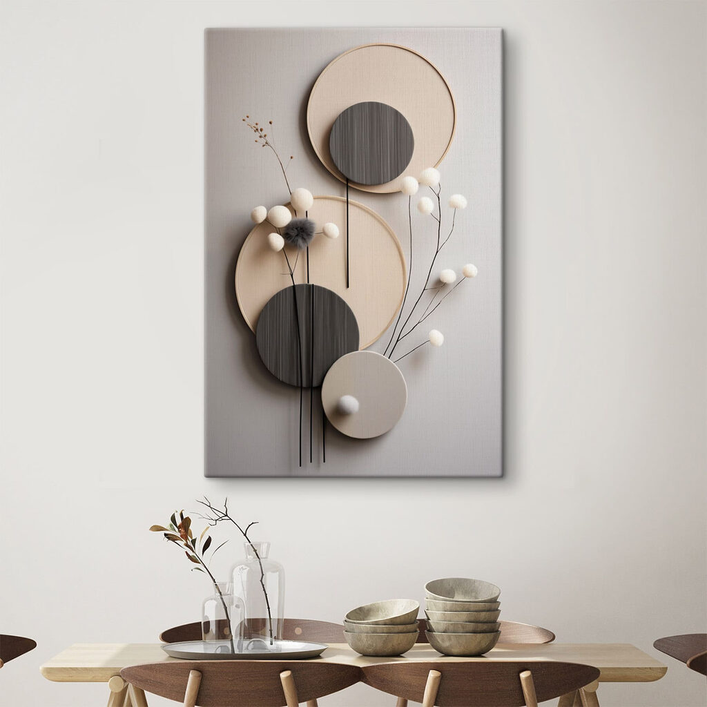 Formes rondes et baies dans un intérieur