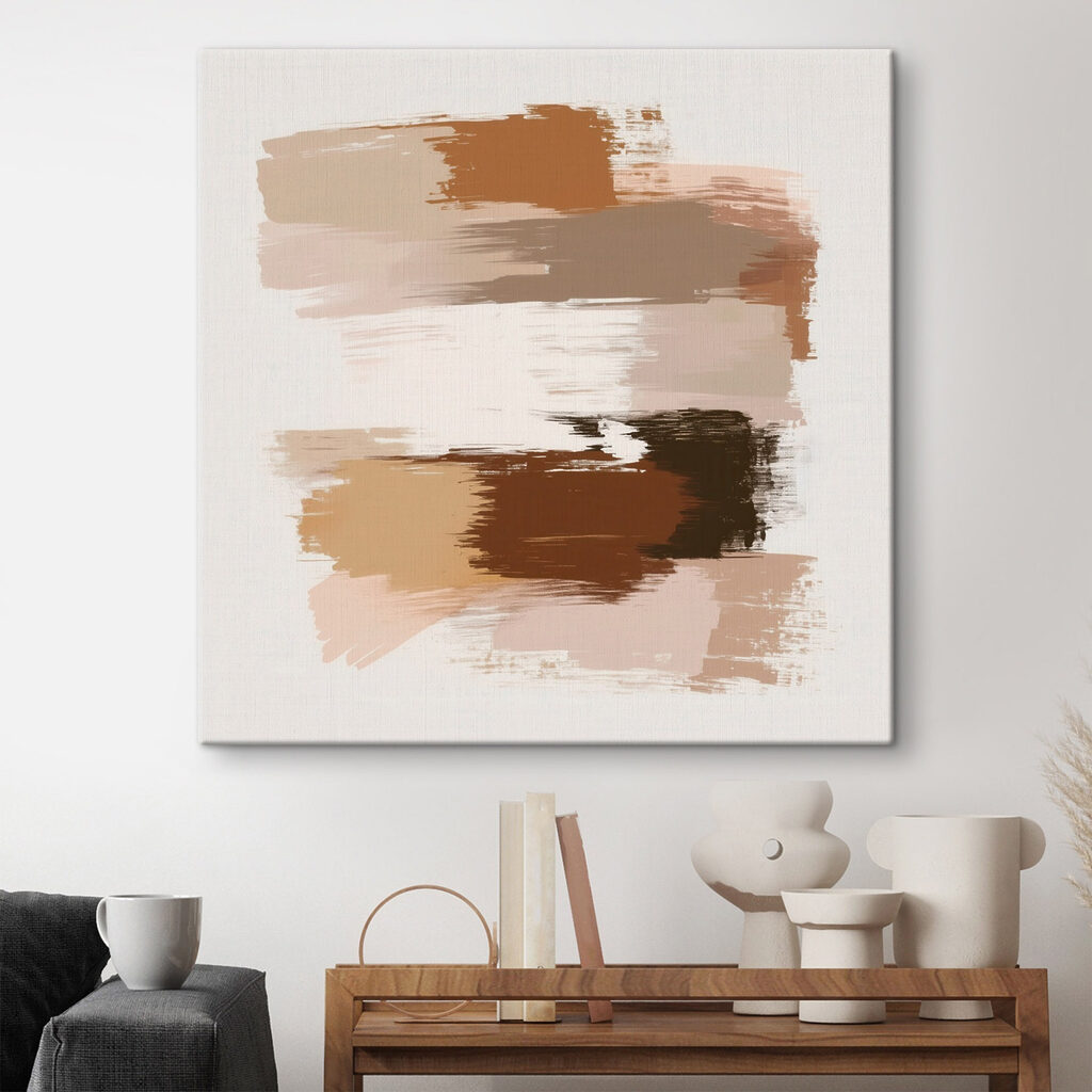 Bandes libres couleur terre dans un intérieur