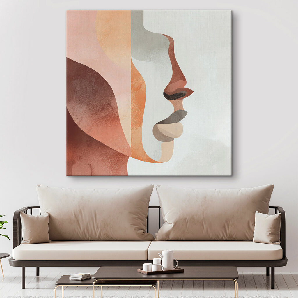 Profil chaud à droite dans un intérieur