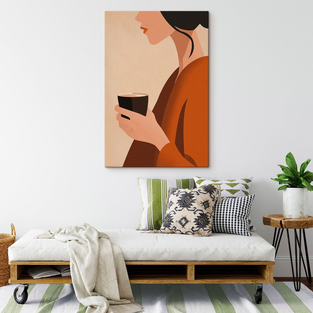 Pause café dans un intérieur