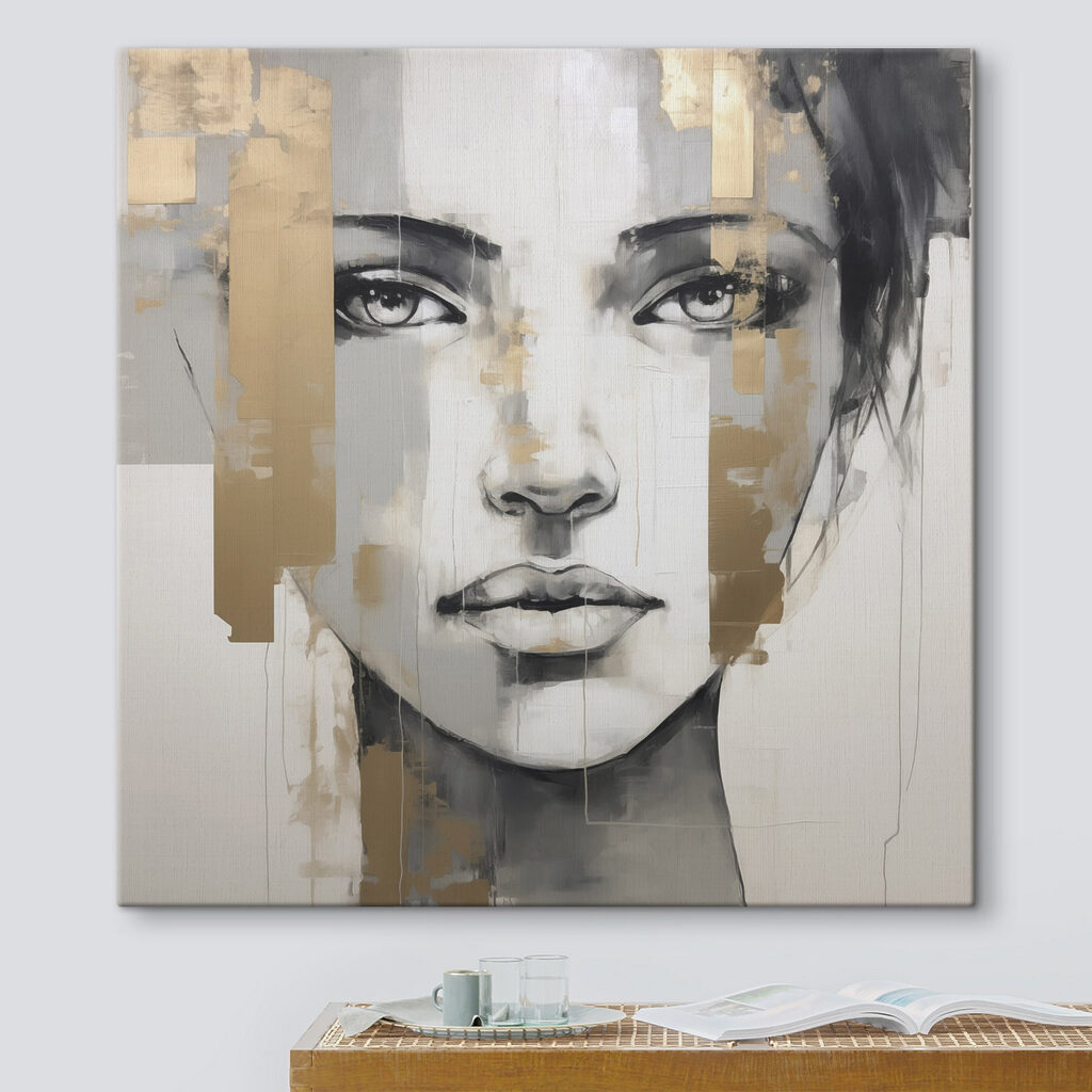 Regard aux touches d’or dans un intérieur