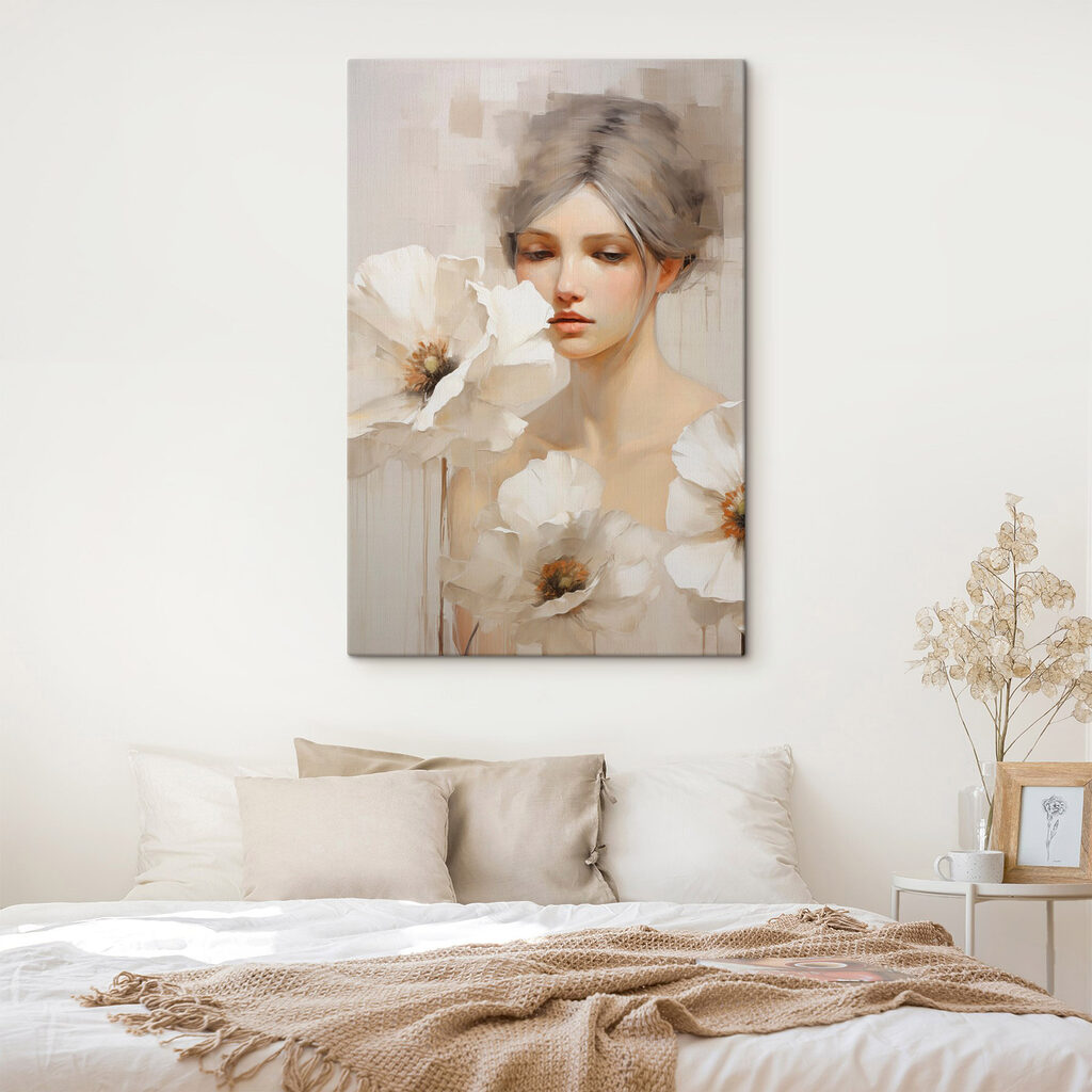 Floraison tranquille dans un intérieur