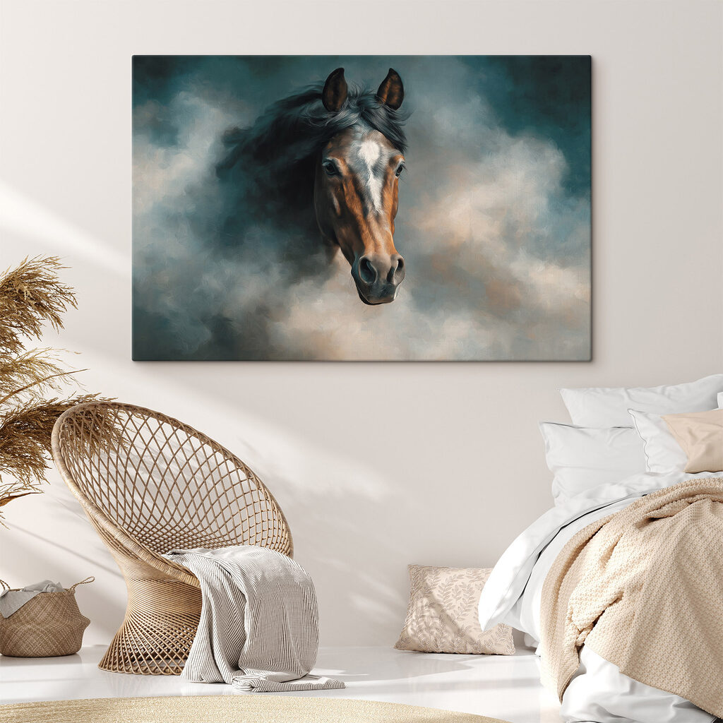 Tête de cheval embrumée — intérieur 1