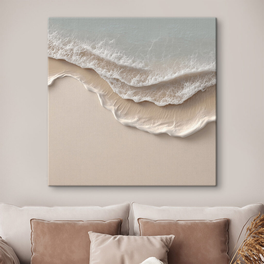 Écume sur le sable — intérieur 1