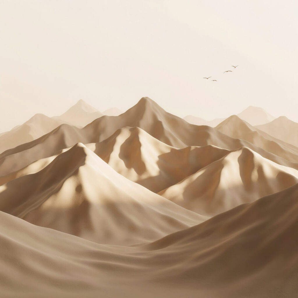 Montagnes de sable — motif complet