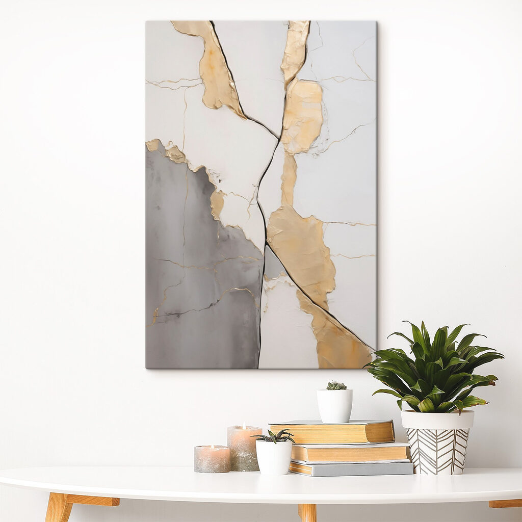 Éclats blancs bordés d’or — intérieur 2
