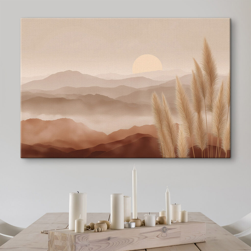 Plumets au crépuscule dans un intérieur