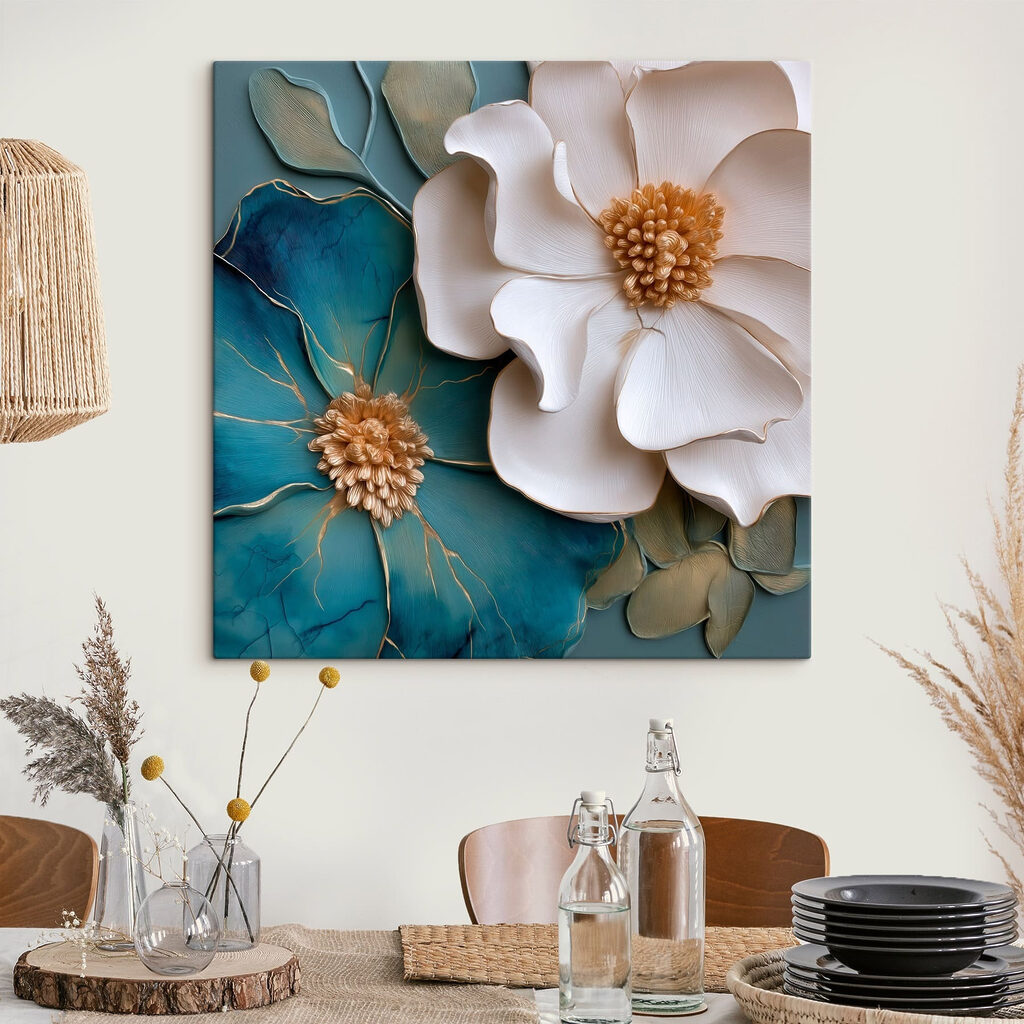 Blanc et bleu foncé — intérieur 3