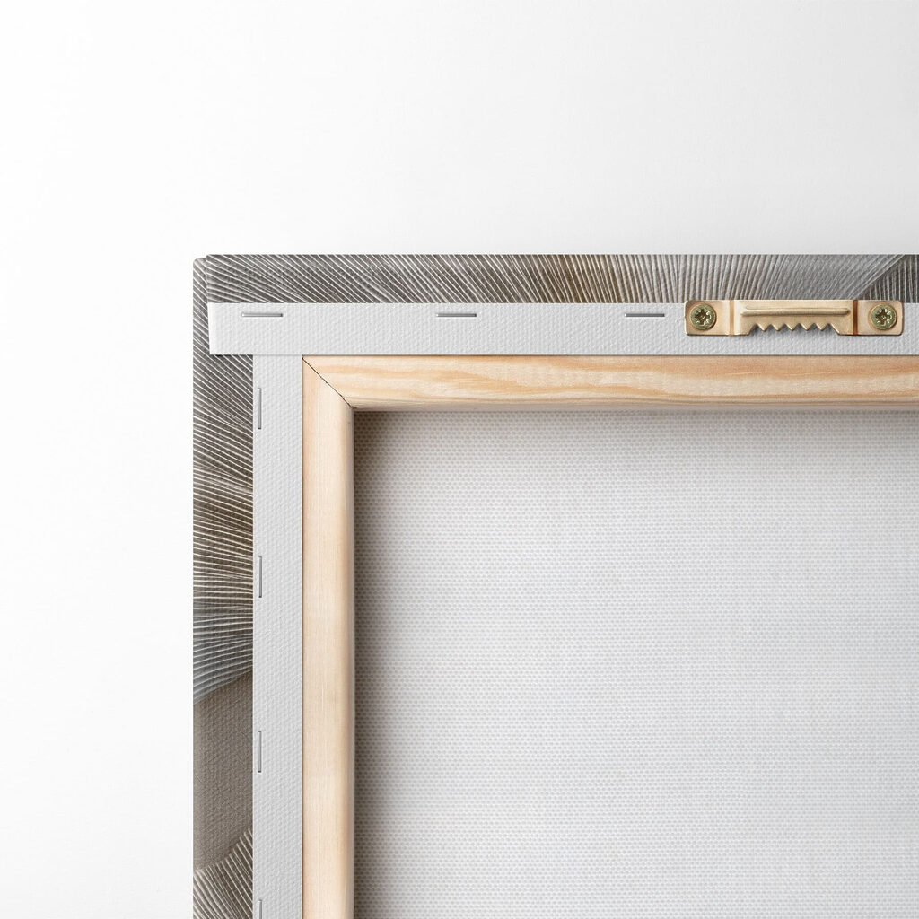 Ginkgo blanc en relief — dos