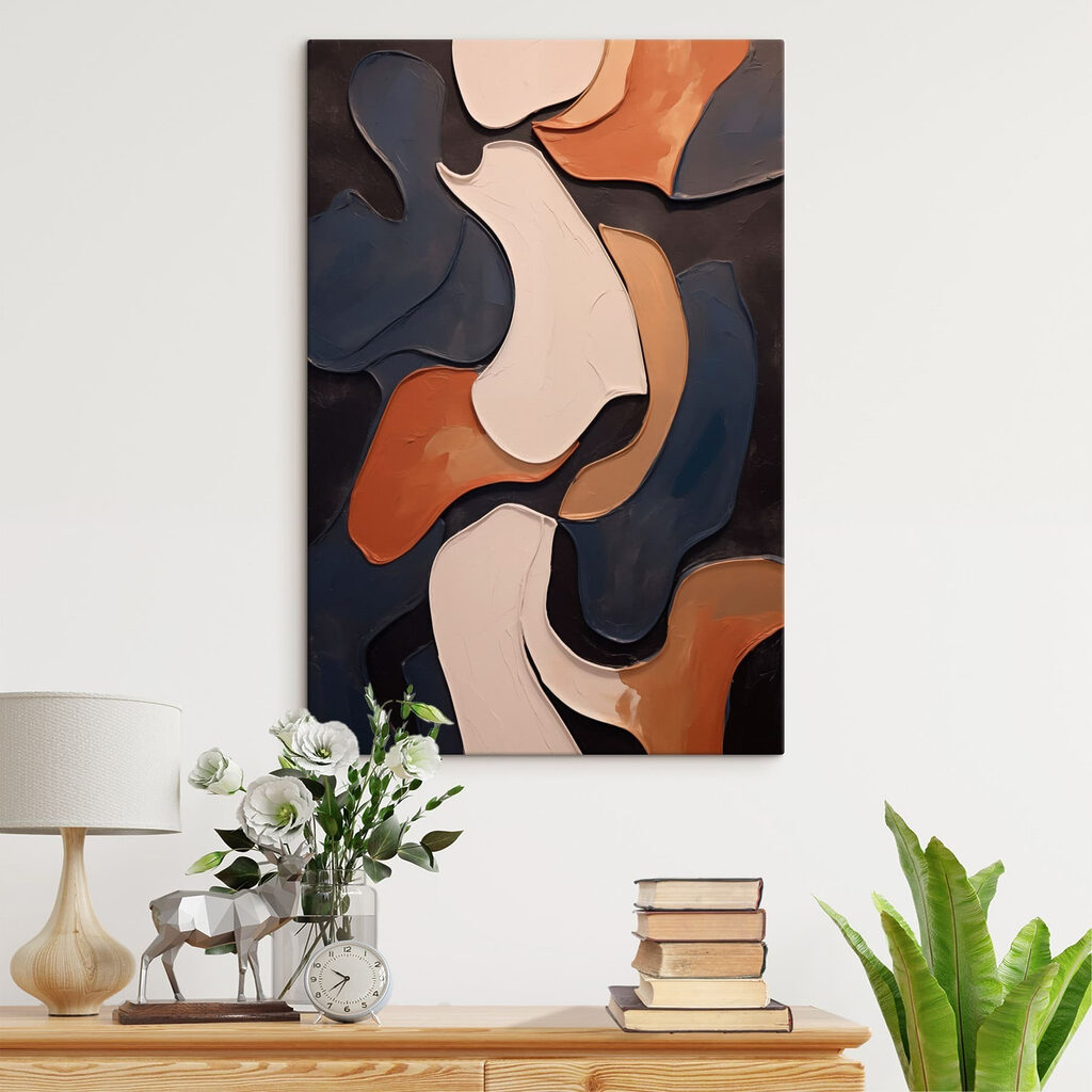Formes sombres et terracotta — intérieur 3