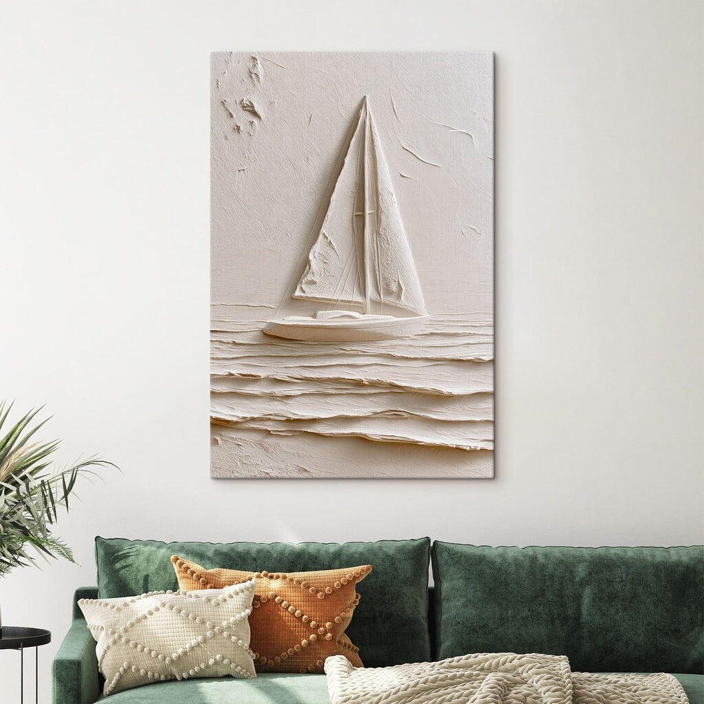 Voilier tout en blanc — intérieur 2