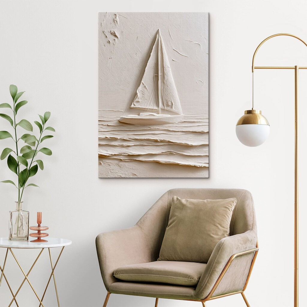 Voilier tout en blanc — intérieur 3