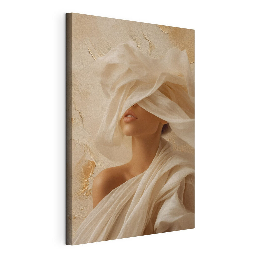 Femme aux voiles crème — vue du produit