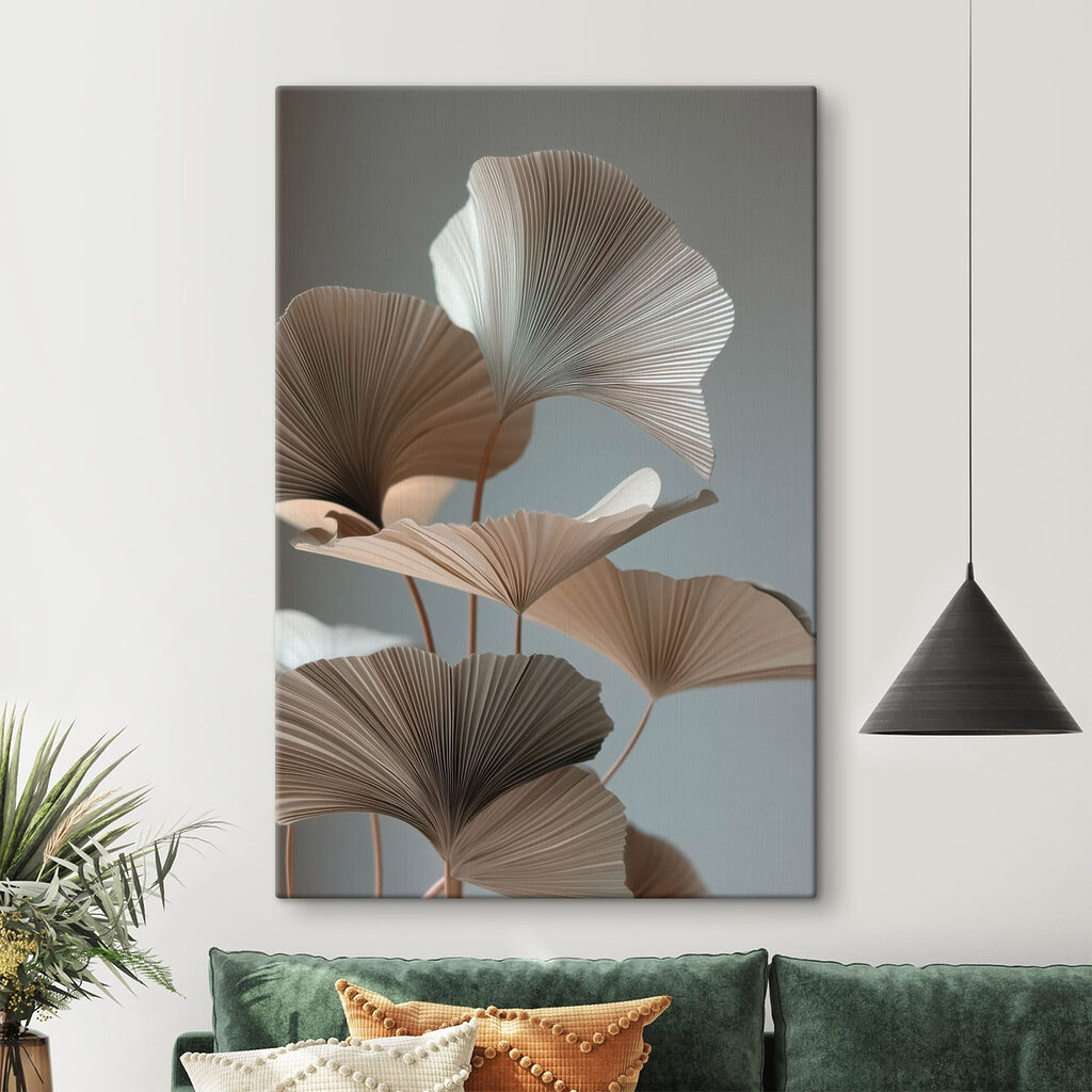Ginkgo brun sur gris — intérieur 2