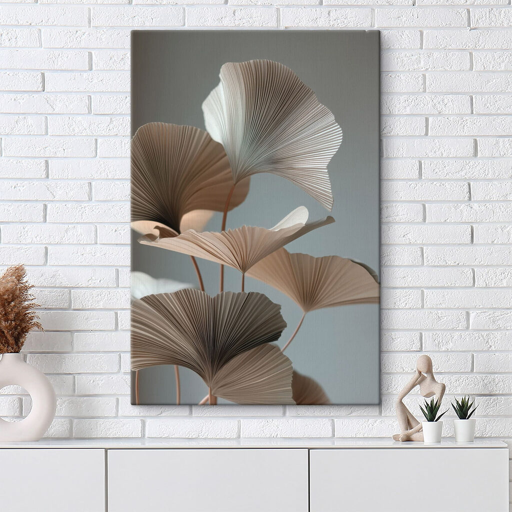 Ginkgo brun sur gris — intérieur 3