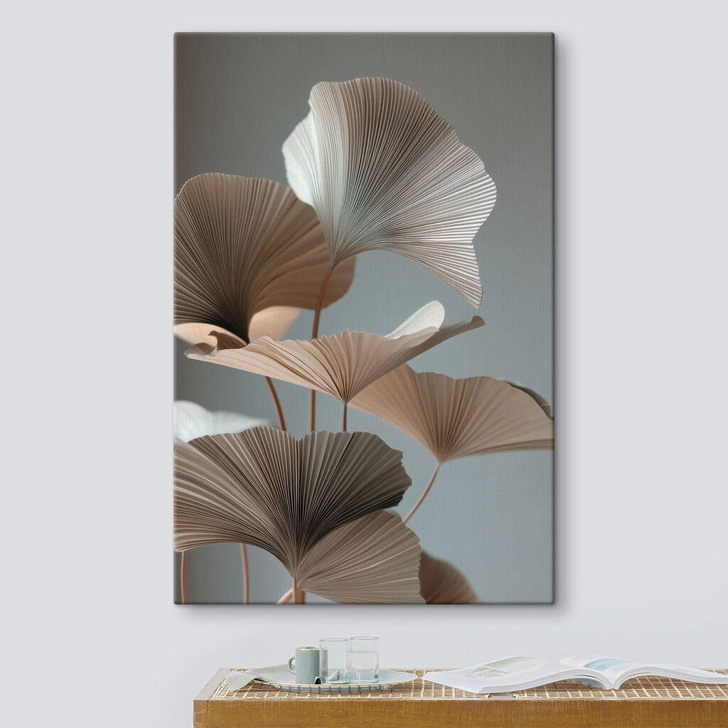 Ginkgo brun sur gris — intérieur 1