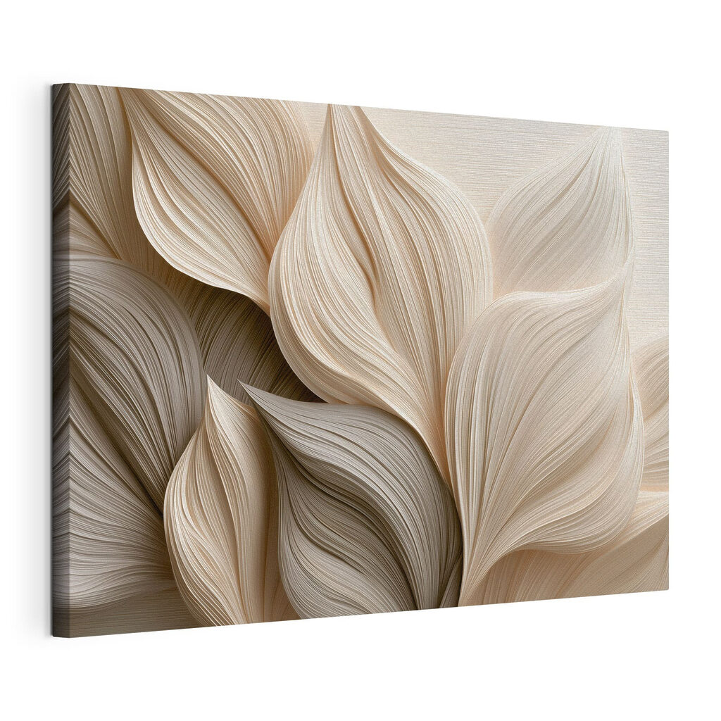 Feuilles crème striées — vue du produit