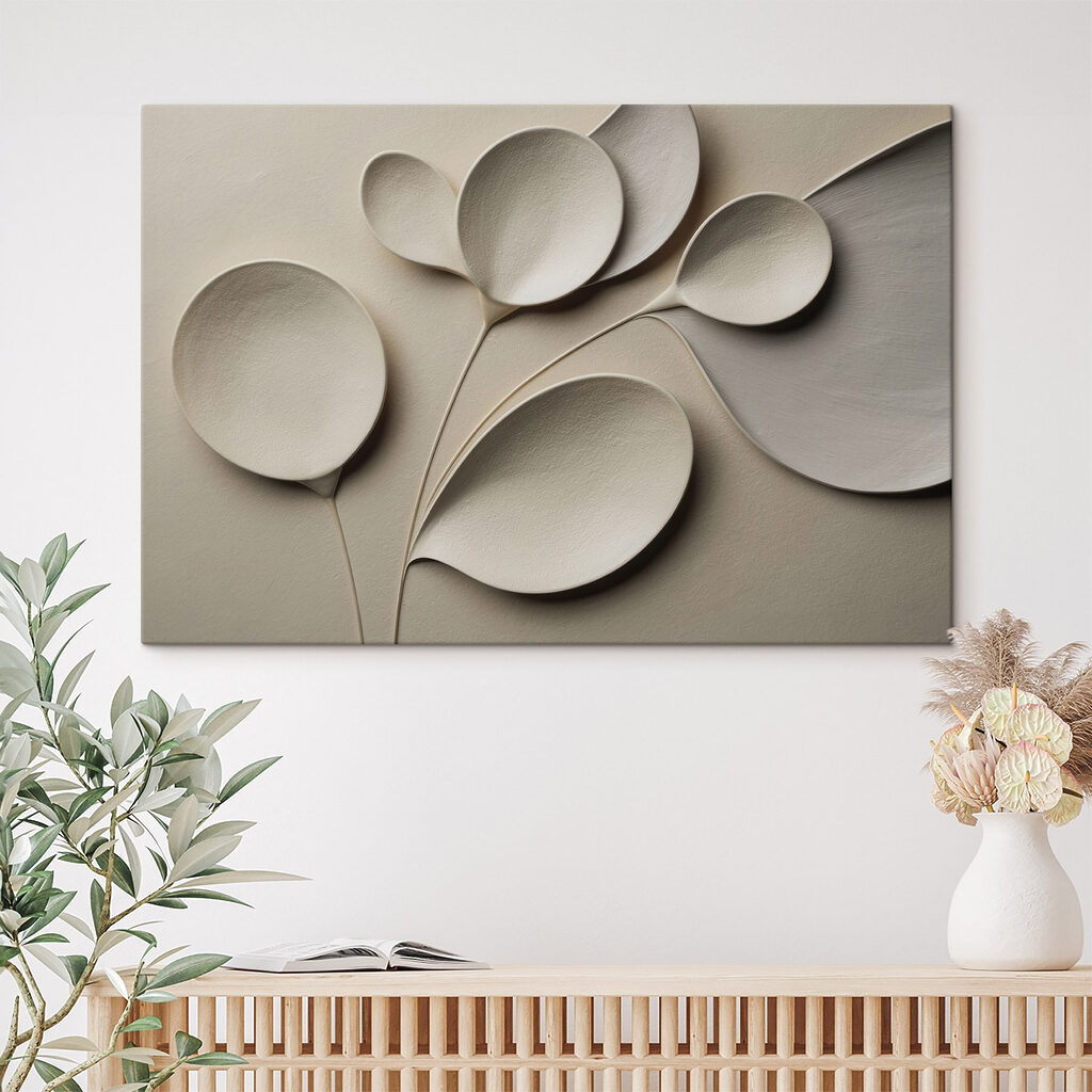 Feuilles rondes ombrées — intérieur 2