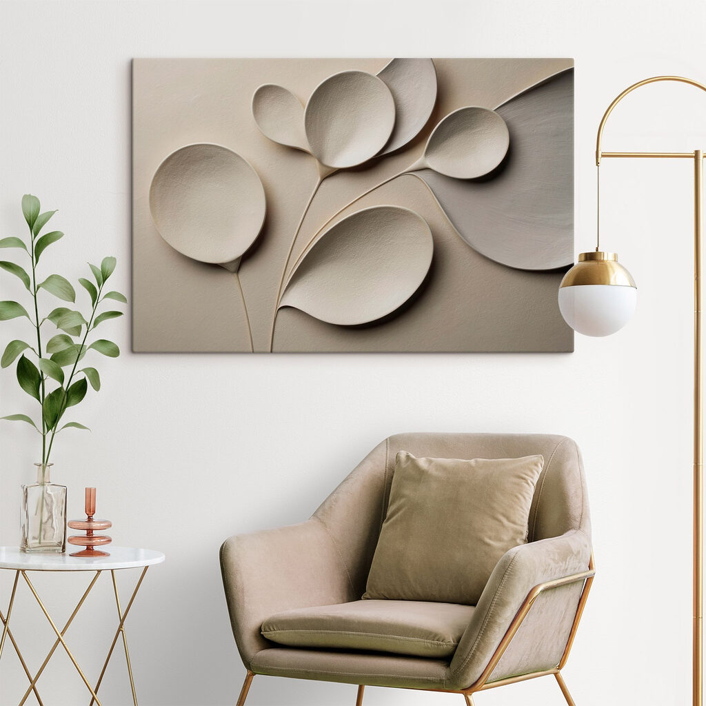 Feuilles rondes ombrées — intérieur 3