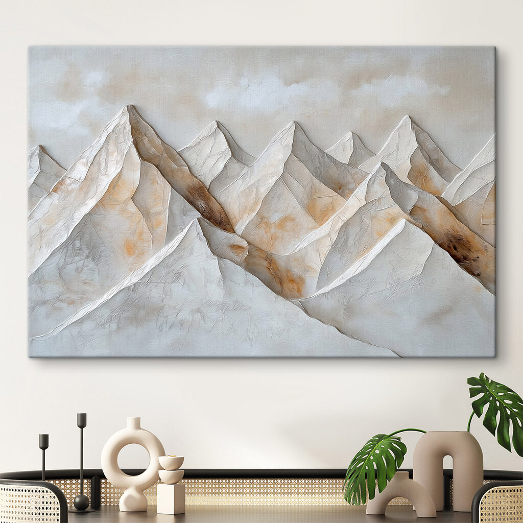 Sommets blancs en relief — intérieur 1
