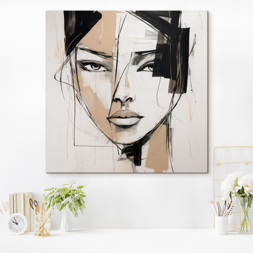 Regard de femme esquissé — intérieur 2