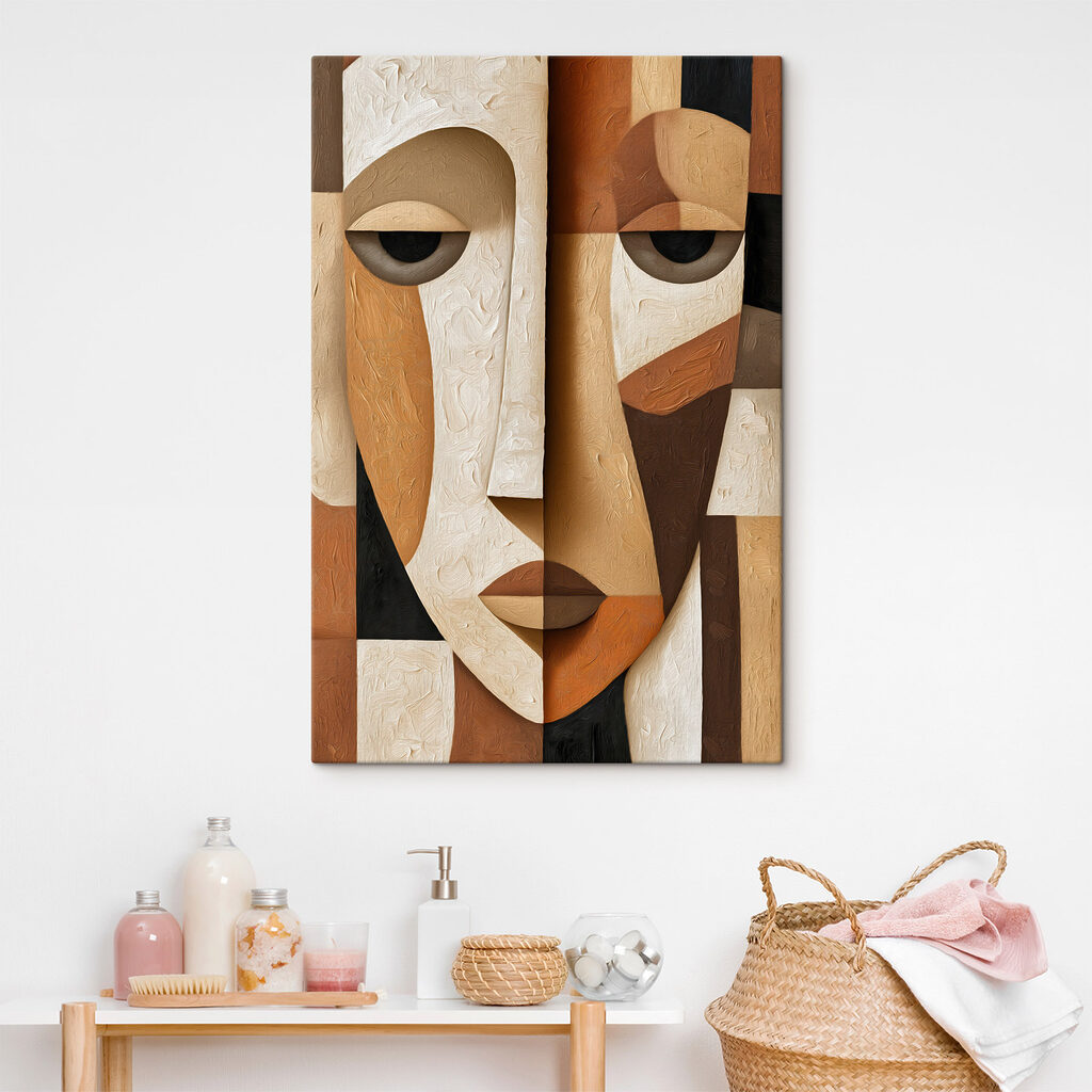 Profil féminin couleur rouille — intérieur 1