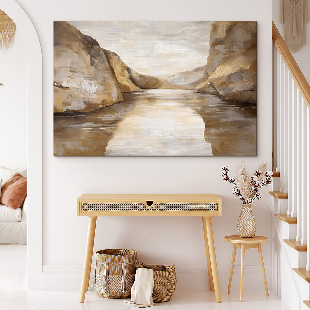 Côte rocheuse, brume dorée — intérieur 1