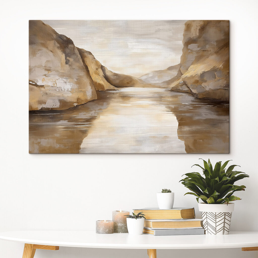Côte rocheuse, brume dorée — intérieur 2
