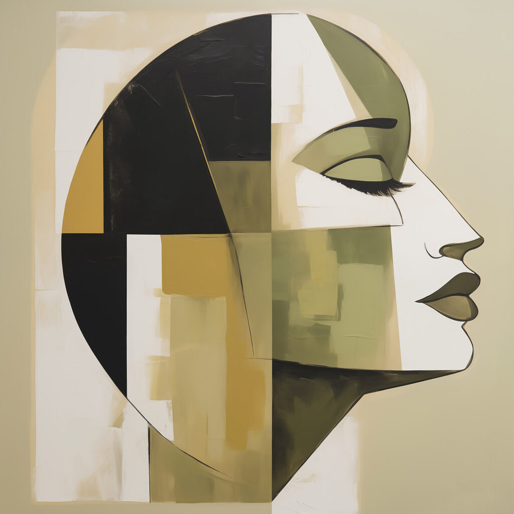 Profil aux courbes olive — motif complet